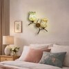 Devansh Metal Electric Wall Light in Gold Colour with Multi Shade Count of 2 Lights