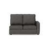Apollo Compact Sofa (Colour : Steel, Cushion : Soft, Back Type : High Back, Seating Capacity : Left Aligned 2 Seater + Left Aligned Chaise)