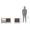 Liam Rectangular Engineered Wood Coffee Table In Classic Walnut Finish