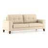Verona Essential 3 Seater Fabric Sofa in Pearl Colour