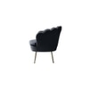 Melta Fabric Accent Chair in Black Colour