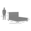Koro  Solid Wood King Size Box Storage Bed In Amber Walnut Finish