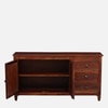 Sheesham Wood Sideboard In Scratch Resistant Honey Oak Finish