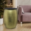 Metalsmith Metal Side Table in Gold Finish