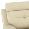 Raphael Leatherette Three Seater Manual Recliner in Off White Colour