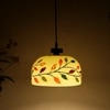 Placid Decorative Glass Electric Lighting in White Colour