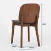 Scandinavian Cora Dining Chair Cocoa Finish