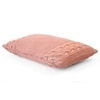Archer Dusty Coral Cotton Knitted Pillow Cover 12X20 Inches