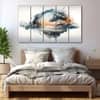 The Castle Decor Watercolour Landscape Wall Art Set of 5 27x48 Inch