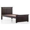 Fidora Solid Wood Single Size Non Storage Bed in Mahogany Finish
