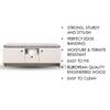 Hexa Red Engineered Wood Shoe Rack in Frosty White Colour