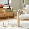Metalsmith Metal Side Table in Gold Finish
