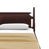 Bala Solid Wood King  Size Upholstered Bed Without Storage (Walnut Finish)