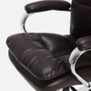 Ettorez Grace Ultra Premium Leatherette Office Chair In Brown Colour