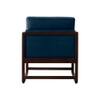 Aura PU Leather Arm Chair in Blue