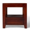 Kassel Sheesham Wood Contemporary Bedside Table End Table In Honey Finish