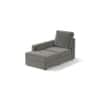 Apollo Sofa (Colour : Ash Grey Velvet, Cushion : Soft, Back Type : High Back, Seating Capacity : Left Aligned 2 Seater + Left Aligned Chaise)