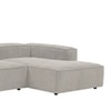 Elegantedge Wood Left Aligned 2-Seater With Upholstery Non Storage Sofa In White Colour