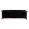 Cairo Solid Wood 2 Seater Bench In Bird Print Grey Kantha Fabric