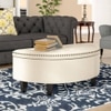 Replon 2 Ottoman with Storage Color in Cream