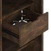 Satsuki Solid Wood Bar Cabinet in White and Walnut finish