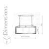Hardy Industrial Cube 3 Light Bar Pendant in Black