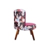 Easy Chair with Cushion in Pink Color