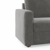 Apollo 3 Seater Fabric Sofa in Ash Grey Velvet Colour