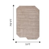 Jaipur Rugs Soft Textured Viscose Tufted Rug Beige Cream 5x8 ft