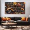 The Castle Decor Vintage Multicolour Wall Art Set of 5 Digital Painting 27x48 Inch