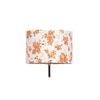 Philomena Multicolour Fabric Floor Lamp with Black Iron Base