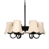 Devansh Dual Black Wallmounted Lamp With Beige Jute  Shade