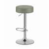Doe Buck Linon Adjustable Bar Stool in Sage Colour with Chrome Base