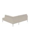 Modernelegance Wood Right Aligned 3-Seater With Upholstery Non Storage Sofa In Grey Colour