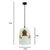 Imperial Glass Electric Ceiling Light in White Colour
