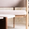 Dune Solid Wood Bench in White Colour