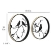 Bird Abstract Cane Wall Decor in Multicolor Set of 2