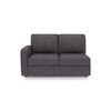 Apollo Compact Sofa (Colour : Steel, Cushion : Hard, Back Type : Regular, Seating Capacity : Right Aligned 2 Seater + Right Aligned Chaise + Ottoman)