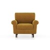 Oxford 1 Seater Fabric Sofa In Ochre Colour