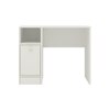 Sonoma Study Desk with Shuttered Cabinet and Open Shelf in Ivory Colour