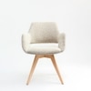 Bastion Solid Wood Dining Chair in Wheat Colour