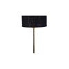 Black Jute with Metal Gold Table Lamp