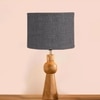 Devansh Grey Jute   Table Lamp With  Wood Natural Base (7X18.25 Inches)-17