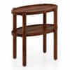 Pearl Sheesham Wood Side Table in Provincial Teak Finish