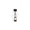 Rosa Black Cotton Shade Floor Lamp