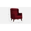 Ruby Accent Chair in Maroon Colour