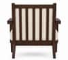 Rene High Back Accent Chair in Walnut Finish