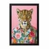 The Castle Decor Stylish Leopard Floral Shirt Wall Art 8x12 Inch