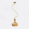 Optica Amber Glass Hanging Light