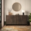 Koro Solid Wood Sideboard In Dark Chestnut Finish
